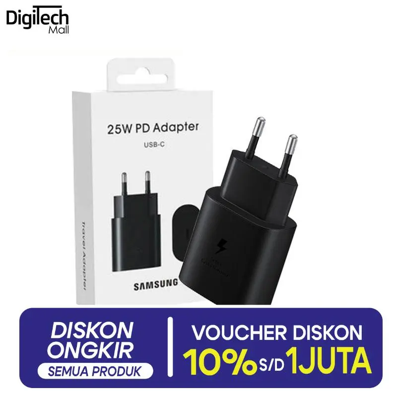 [ Payday Sale ] Power Adaptor Charger Samsung Travel 25W Original - [Digitech MallxCreator]