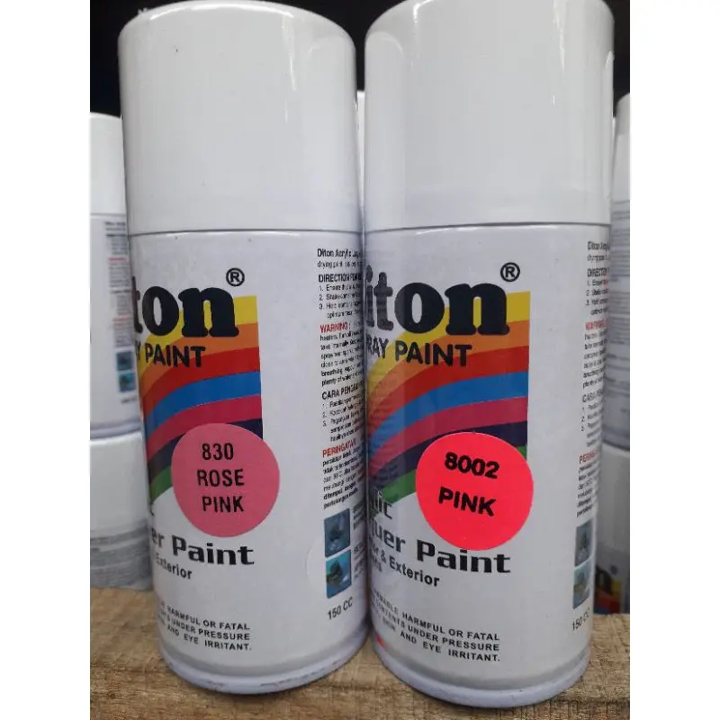 Pilok Pilox Cat Semprot diton pink merah muda stabilo pink putih pernis primer grey abu abu 150cc 0