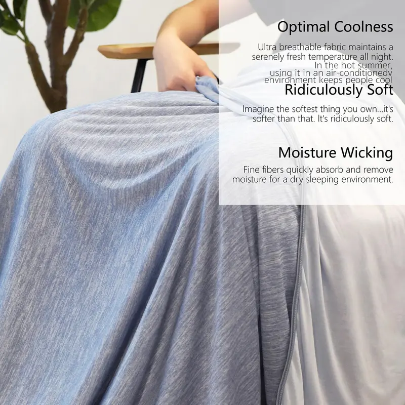 Cooling Quilt, 1 Count Soft Breathable  Comfortable Cooling Blanket,  Bedding Supplies for Home Bedroom Dormitory Camping 3