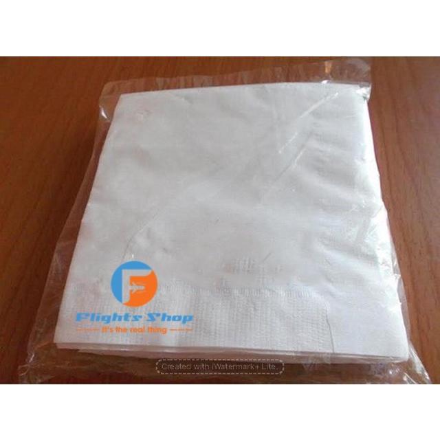 Combo 01kg khăn giấy vuông hàng không size nhỏ 12 x 12 cm  Flights Shop 2