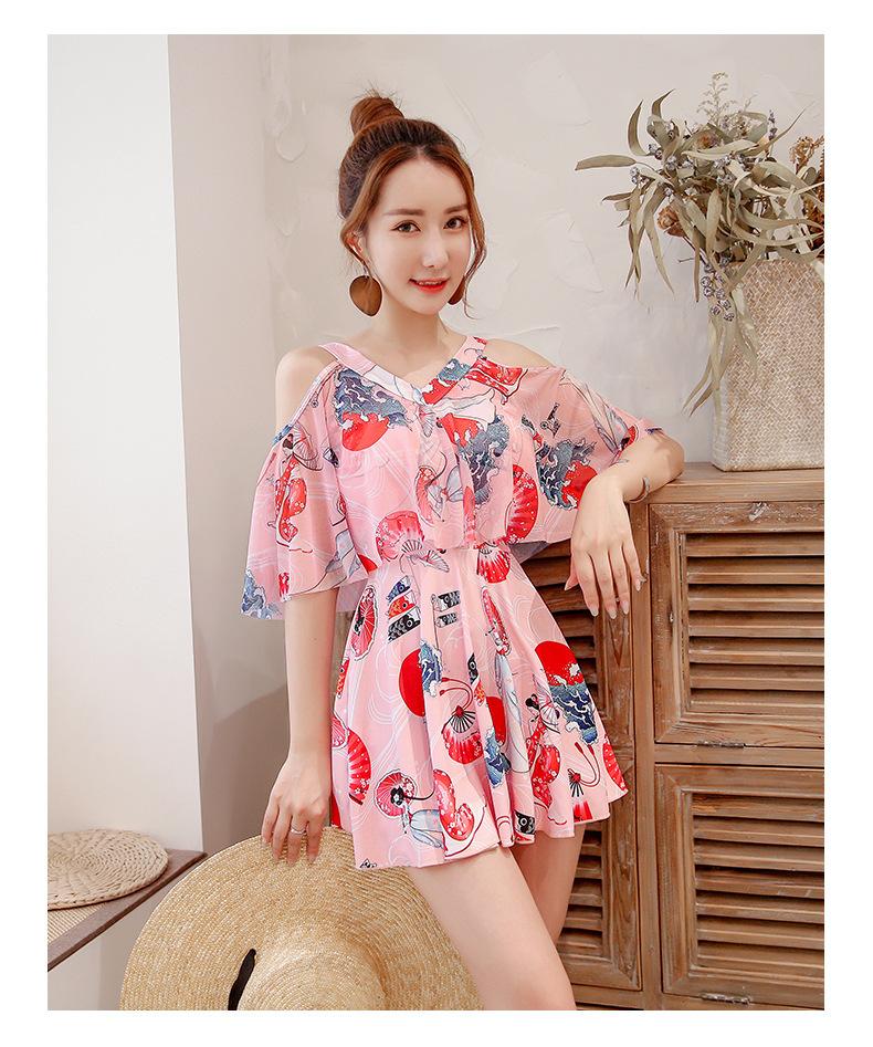 Product Introduction of Đồ Bơi Nữ Kín Đáo Dạng Váy Tay Bèo - Hàng Quảng Châu cao cấp 34