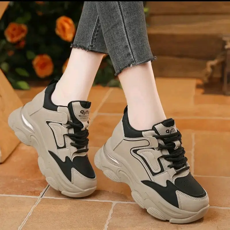 Giày nâu đế 6 cm nhẹ êm hàng chuẩn QC  đep 2