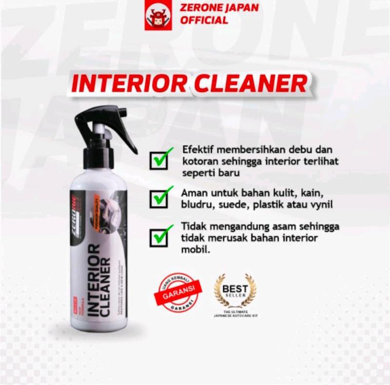 Zerone Interior Cleaner Pembersih Dashboard Plafon Jok Kulit Sintetis 250ml 3