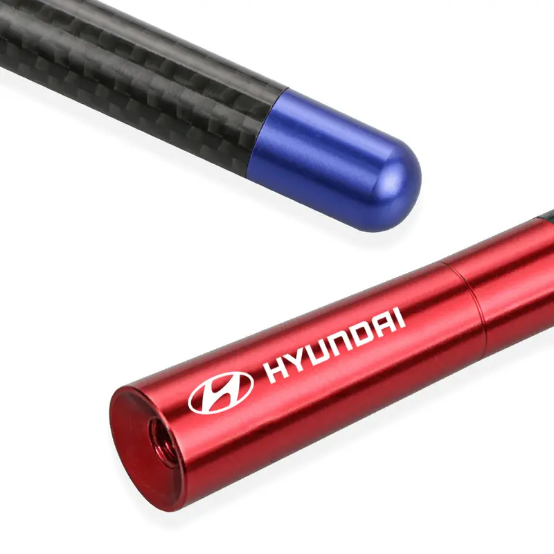 Ăng Ten Radio Sợi Carbon Thông Dụng Cho Xe Hơi, 1 Cái, 12Cm, Cho Hyundai Ioniq 5 Kona Certa Elantra Santa Fe I10 Sonata Tucson Accent IX25 IX35 6