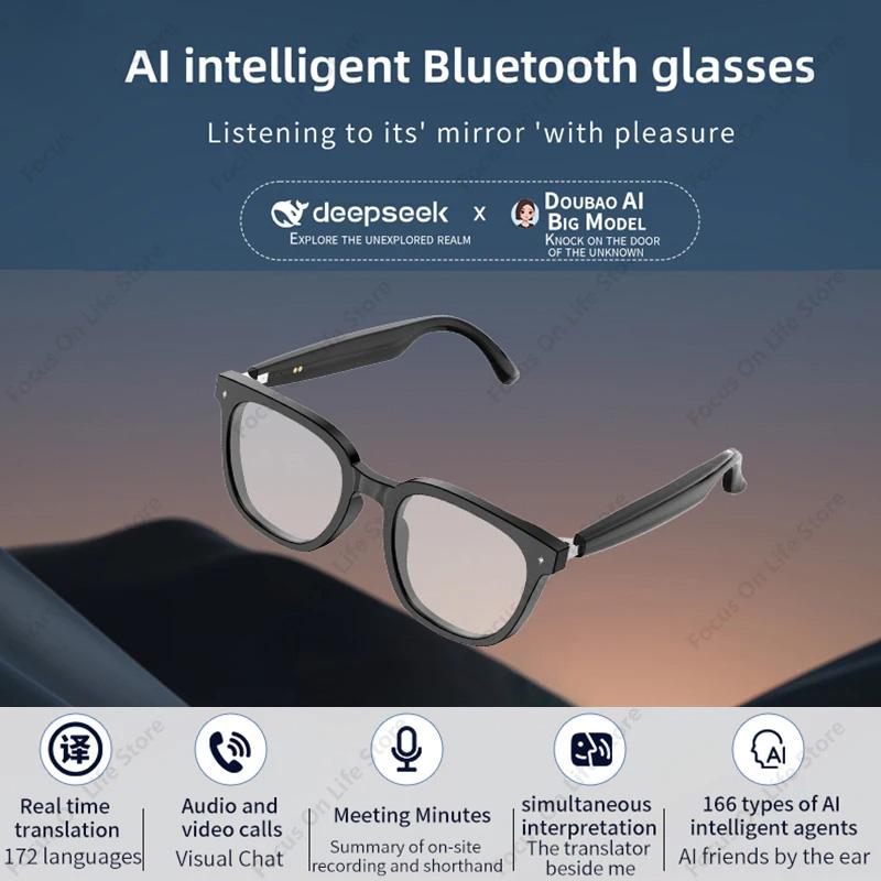 AI Intelligent Translation Glasses Chat GPT Touch Sunglasses Wireless Bluetooth Simultaneous Interpretation Headset - Image 3