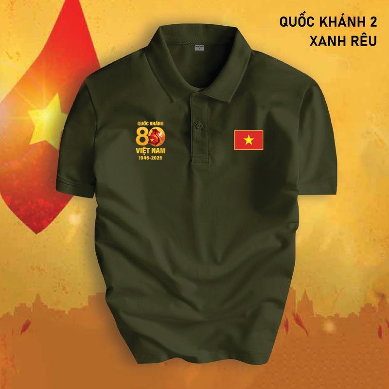 [SẢN PHẨM MỚI] Áo Polo Việt Nam mẫu QUỐC KHÁNH 2, BASIC  vải cá sấu sang trọng, lịch lãm, thoáng mát GMV