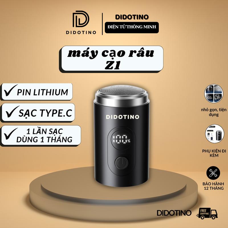 Máy Cạo Râu 20 lưỡi kép , vỏ hợp kim sang trọng , pin 1 đến 3 tháng 1 lần sạc , Bảo Hành 12 tháng đổi mới , Didotino z1