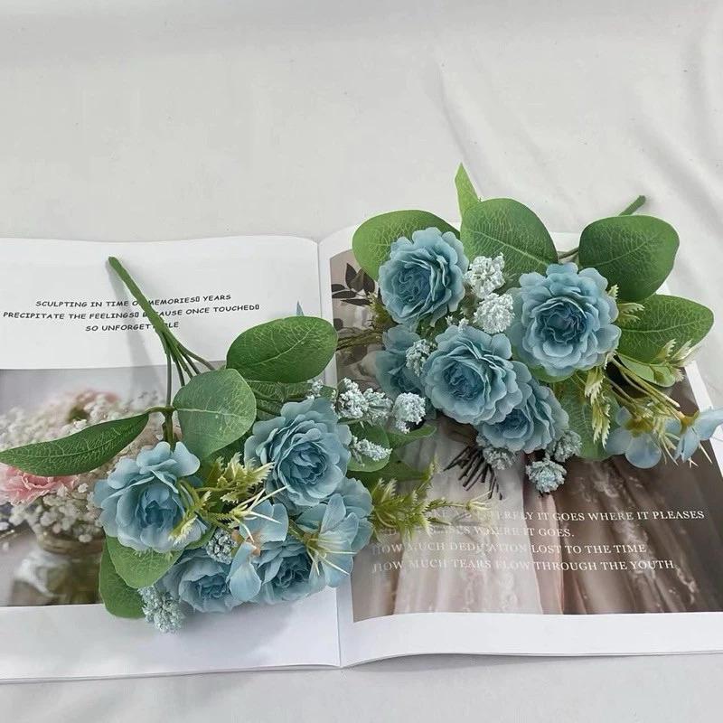 BUNGA MAWAR PEONY HYDRANGEA ARTIFICIAL PERTANGKAI 0