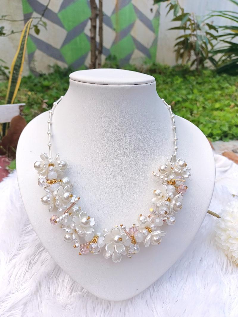 Product Introduction of Cystal beads necklace aesthetic|kalung mutiara Aesthetic|kalung kristal 11