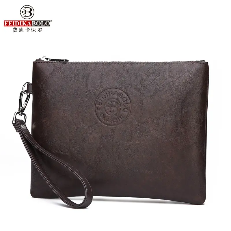 Túi Cầm Tay Nam Cao Cấp Mẫu Mới 2025 Thiết Kế Clutch Cải Tiến Chất Liệu Da PU Mềm Mại Không Nhăn Sức Chứa Lớn Đa Năng Tích Hợp Ngăn Đựng Ví Chuyên Dụng 2 Ngăn Điện Thoại Di Động Phong Cách Thường Ngày Sang Trọng Phù Hợp Sự Kiện Du Lịch Công Sở Đa HoànCảnh 2