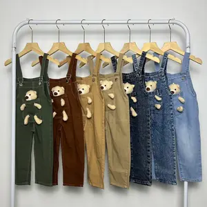 Mixmix OVERALL BEAR - Celana Overall Werpak Boneka Bear 1 - 6 Tahun Perempuan Bayi