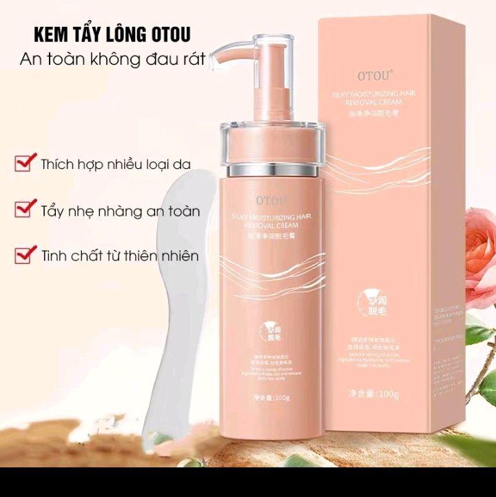 Kem Tẩy Lông OTOU Tẩy Lông Vùng Kín Nách Tay Chân Nhanh Chóng Triệt Lông An Toàn Không Đau Dung Tích 120g