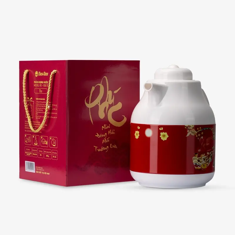Bình pha trà giữ nhiệt 1L RẠNG ĐÔNG 1055TS, Ruột thủy tinh cao cấp, Giữ nóng sau 12h và giữ lạnh sau 24h 8