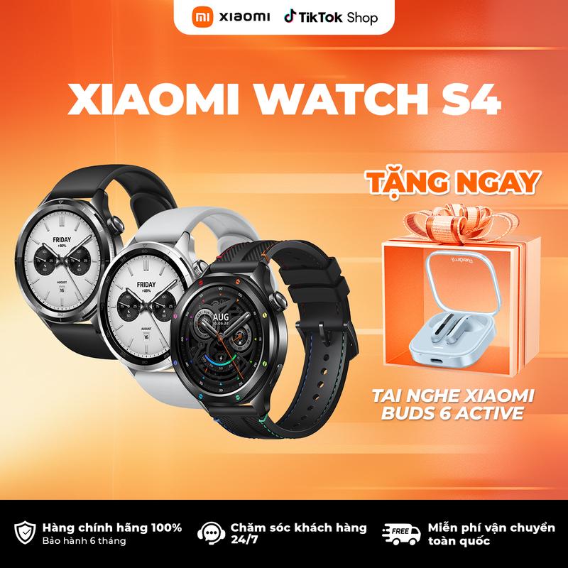 Đồng Hồ Thể Thao Thông Minh Xiaomi Watch S4 _ Phiên Bản Quốc Tế, Bảo Hành 12 Tháng
