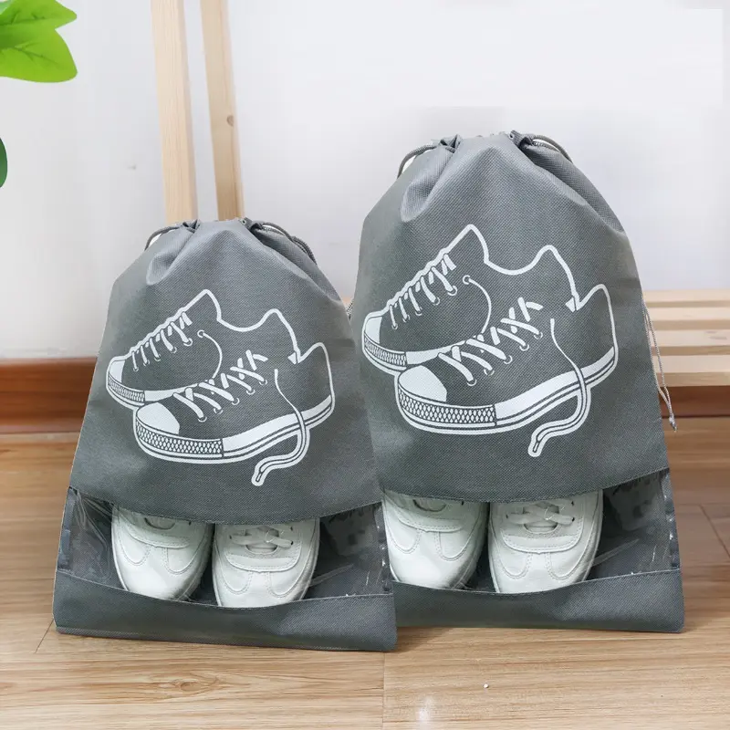 Túi Vải Đựng Giày Dép Áo Quần Dây Rút Chống Bẩn Chơi Thể Thao Du Lịch Size Lớn 2