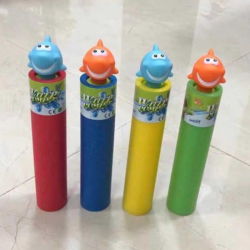 Product Introduction of Summer Beach Water Toys Children's Pull-out Foam Water Animal Head High Pressure Water  Interesting Outdoor Toys 6