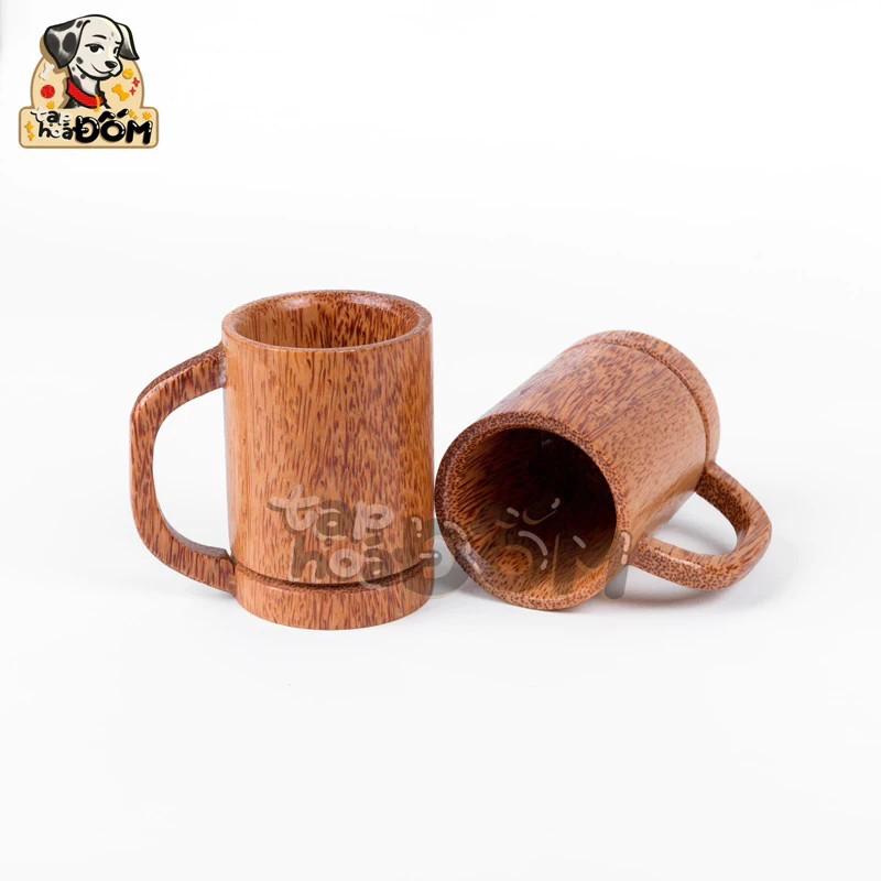 Product Introduction of Ly uống bia chế tác từ Gỗ Dừa (mẫu truyền thống) hàng cao cấp 1