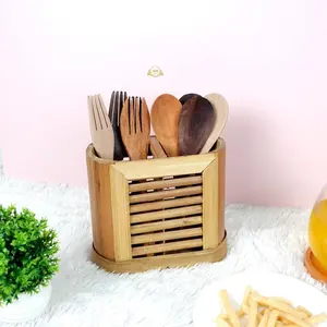 Produk Terbaru [nayoubi store] Kerajinan Unik Terbaru Kekinian TEMPAT SENDOK DAN SENDOK GARPU DARI BAHAN KAYU MURAH MERIAH Bergaransi Terlaris