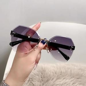 Kính Râm, Gọng Không Khung, Gọng Bất Đối Xứng Gọng Bất Đối Xứng Hợp Xu hướng Kính Che Nắng, Kính Dễ Phối Đồ Thích Hợp Sử Dụng Cho Cả Nam Và Nữ