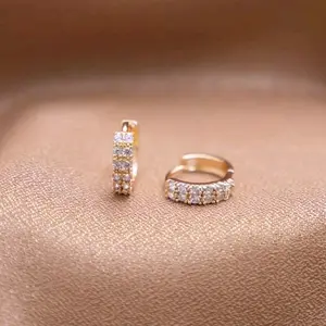 anting xuping dewasa perhiasan mewah Earrings Perempuan Elegan Emas