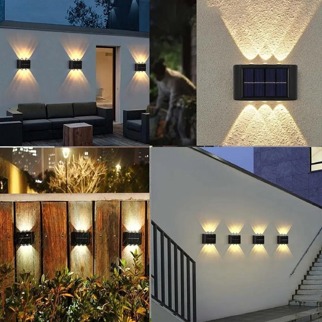 Lampu Hias Dinding Taman Outdoor/Indoor Tenaga Surya Sensor LED Solar Halaman Pencahayaan Waterproof