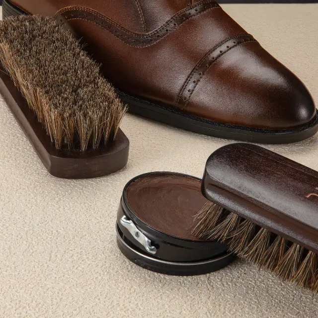 Bàn Chải Đánh Giày Lông Ngựa Cao Cấp MINSU M2421 Chuyên Dùng Vệ Sinh Giày Sneaker, Giày Da Lộn, Nubuck - Loại Lớn 6