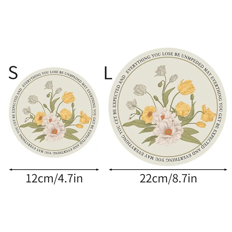 Tấm Tấm Lót Đĩa Chống Trượt Chống Thấm Nước Tấm Đế Lót Ly Tròn, Tấm Lót Bàn Cách Nhiệt, Đồ Dùng Gia Đình 5
