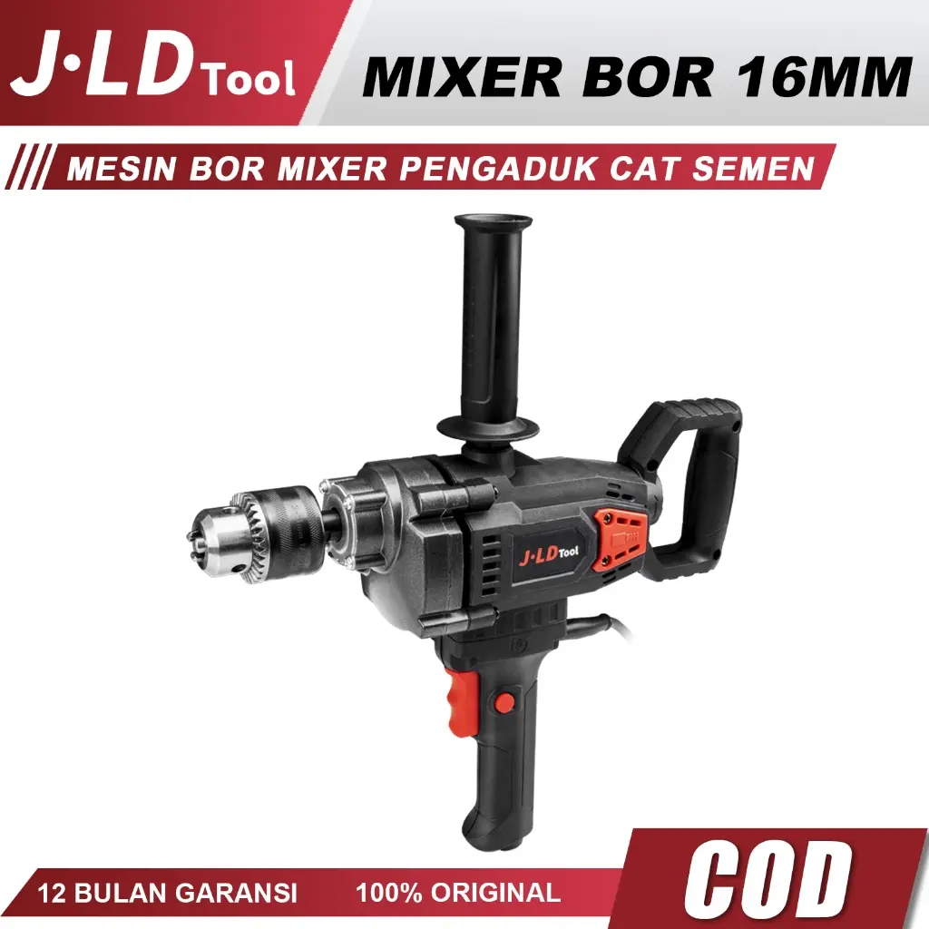 JLD Mesin Pengaduk Cat Semen Mixer Bor 16MM 800W Multifungsi Drill J16-3
