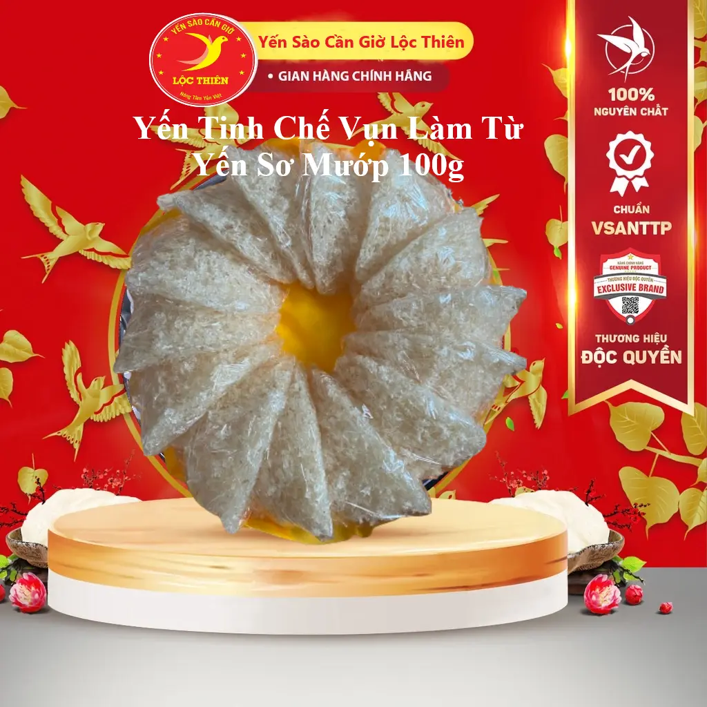 Yến Tinh Chế Vụn Làm Từ Yến Sơ Mướp [ Hộp 100g/50g/25g/10g ][ Có Quà Chưng ] YẾN SÀO CẦN GIỜ LỘC THIÊN