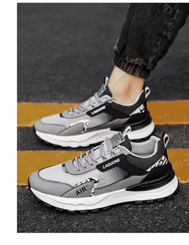 Product Introduction of Men's Shoes New Breathable Mesh Surface Wild Running Sneaker 2025 Spring Thin Soft Bottom Non-Slip Deodorant Teenagers 24