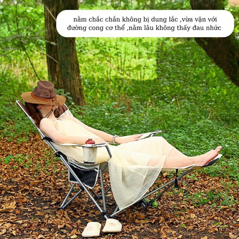  Chill Camping Ghế Camping Đa Năng Ngả Lưng 4 nấc Gấp Gọn Thoáng Mát Cho Du Lịch Dã Ngoại Cắm Trại Ngủ Trưa Văn Phòng Và Thăm Bệnh Viện - Nam 