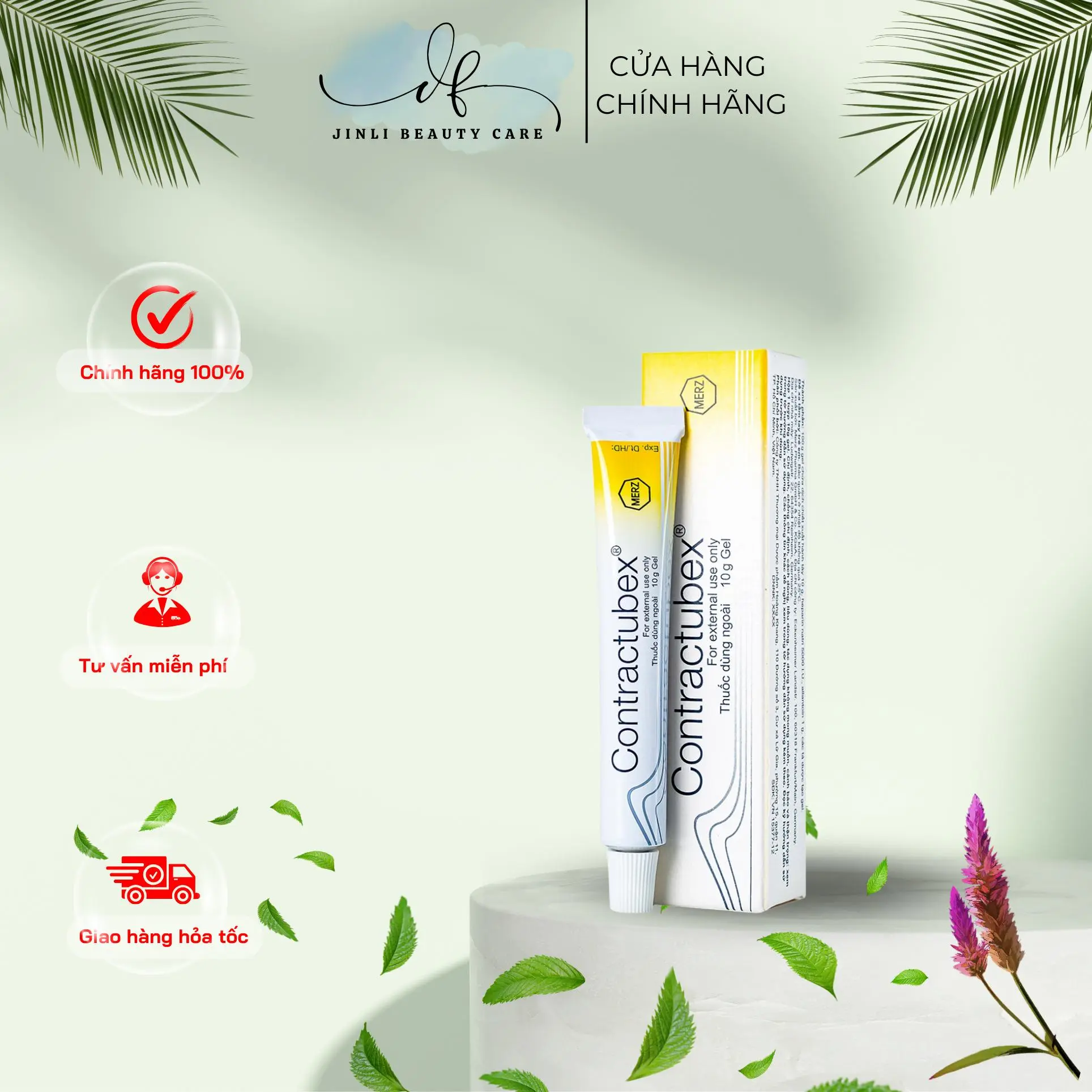 Gel bôi giảm sẹo lồi, phì đại Contractubex 20gram