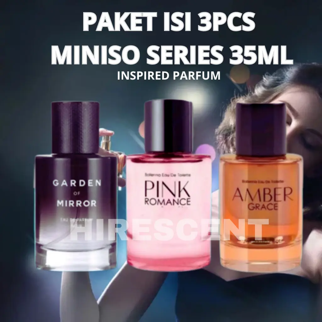 PAKET 3PCS Miniso Parfum Pria Dan Wanita 35ML Eau De Parfume Wangi Tahan Lama - Inspired Parfum octarine