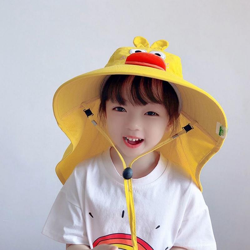 Mũ Bucket Cho Em Bé Mùa Hè, Mũ Chống Nắng Đi Biển, Thoáng Khí, Thiết Kế Hoạt Hình, Mũ Ngư Dân Cho Trẻ Em, Che Tai Cổ Ngoài Trời, Chống Tia UV, Thích Hợp Cho Trẻ Em, Mũ Đi Biển 7