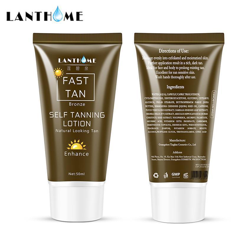 Sun-Free Natural Black Bronze Wheat Color Body Lotion Black Cream Self Tanning Lotion 4