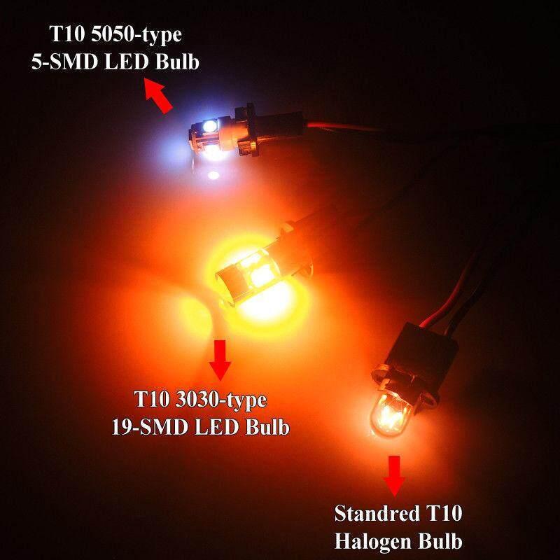 Product Introduction of New 1pair Amber Car Position Parking Lights T10 168 194 2825 W5W 19SMD LED Bulbs 6