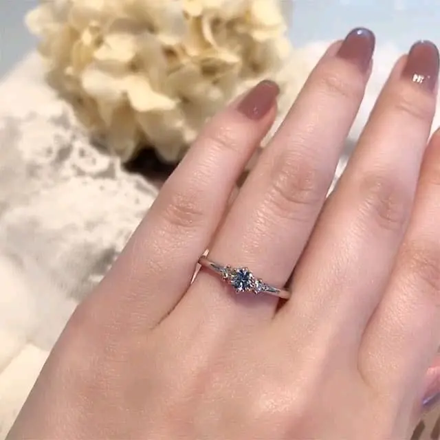Glossy ring aesthetic Perak Cincin wanita perak925