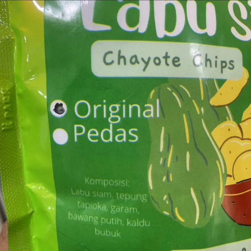 Snack cemilan Keripik Labu Siam AYKOBA Chayote Chips 2