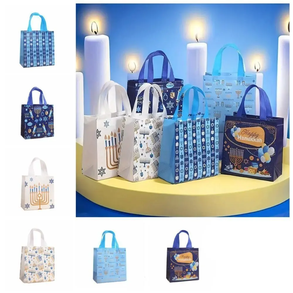 Portable Non-woven Tote Bag Holiday Supplies Party Handbag Large Capacity Durable Packaging Bag