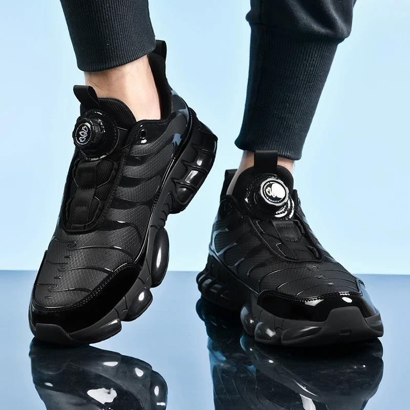 Custom Men Fashion Casual Sports Sneakers Rotary Knob Easy Wearing Lightweight Blank Running Walking Shoes for Women Trainers Training_voghion.com