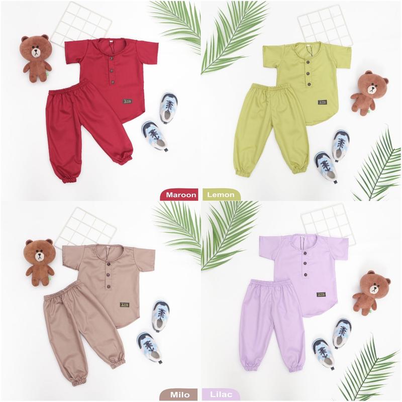 Stelan koko bayi premium/koko bayi bahan toyobo /koko anak /koko bayi joger 0