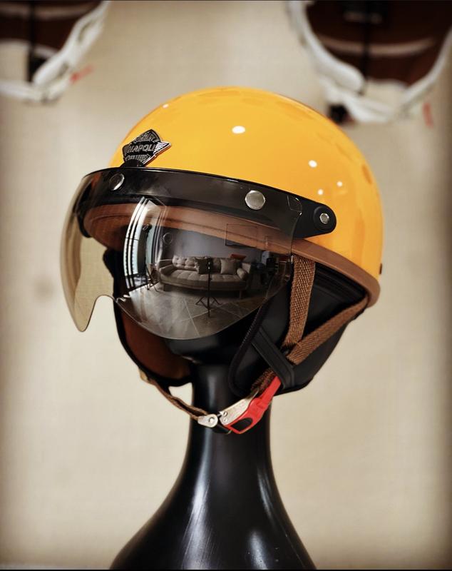 Mũ bảo hiểm Napoli nửa đầu + Kính 1/2 Prime nhập khẩu - Đủ màu [FREESHIP] - Helmet