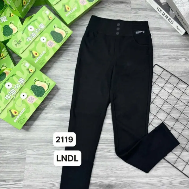 Quần legging bơ AVOCADO cạp cao 299 - 2119 - bản cạp Trơn và Dây Đan 3 cúc [ Không Lót nỉ] ( miễn phí ship hàng toàn quốc ) 7