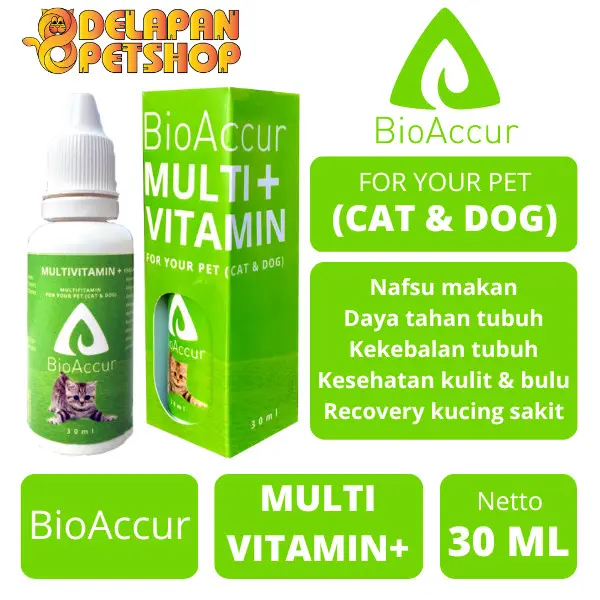 BioAccur Multivitamin+ 30 ml untuk Kucing & Anjing 0