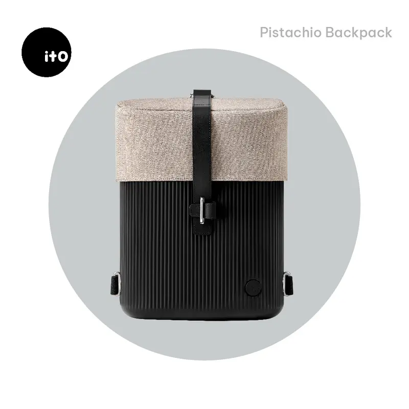 Balo vỏ nhựa cứng cáp ITO Pistachio 6L Award-winning Design Hard Shell 7