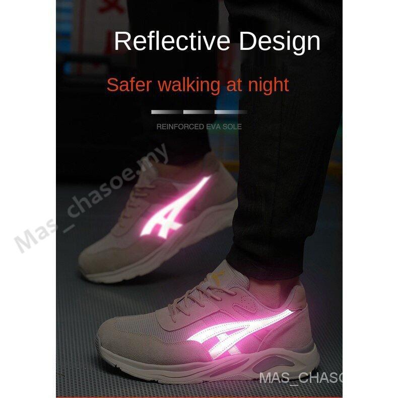 Ultra Light safety shoes work shoes anti-smashing anti-stabbing wear men's/women's protective shoes summer deodorant breathable comfortable steel shoes sports Kevlar mid-sole ZEWE 7
