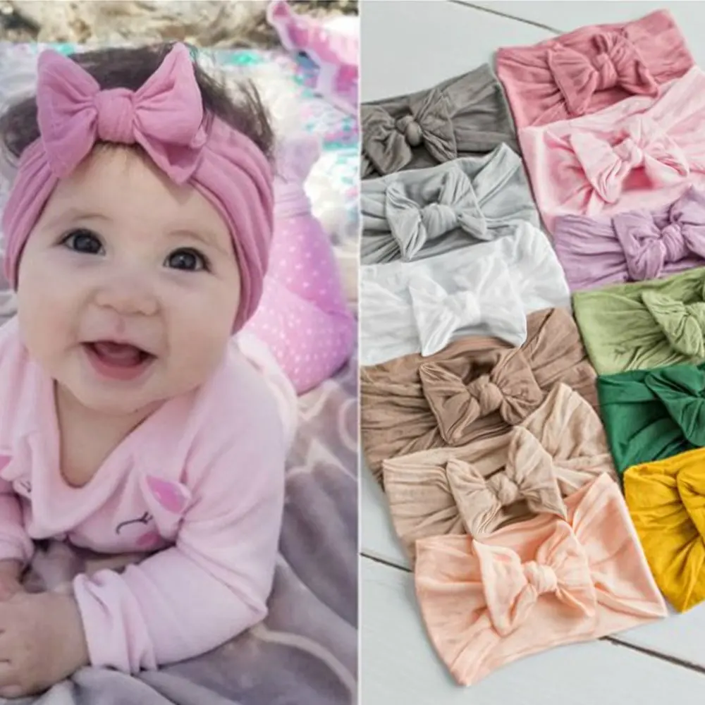 Baby Hair Accessories Soft and Comfortable Nylon Bow Headband Children's Jewelry Cute Princess Headband