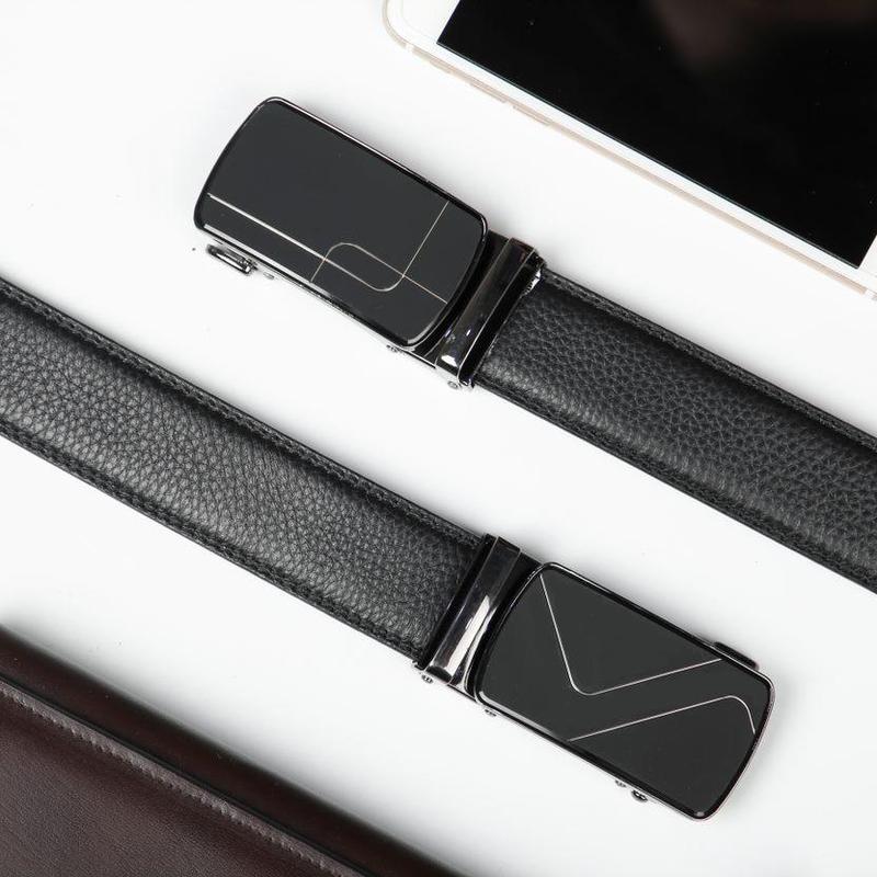 Thắt lưng nam da bò cao cấp Fttleather ,dây nịt da nam khóa tự đông Full hộp đựng cao cấp Mã DF2204