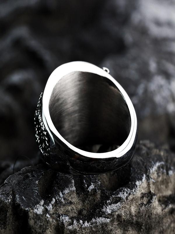 Snake Design Stainless Steel Ring, Fashion Jewelry for Party, Daily Clothing Decor, Trendy All-match & Exquisite Jewelry for Birthday Gift 5
