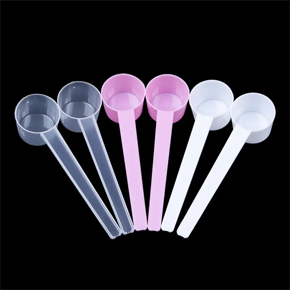 5g Measuring Spoons for Liquid Sugar Coffee Protein Milk Powder Surveying Tools Plastic Flat Bottom Scoop Home Kitchen Gadgets